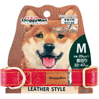 Doggy's Tailor ドッグカラー くびわ M レザースタイル レッド(1個)